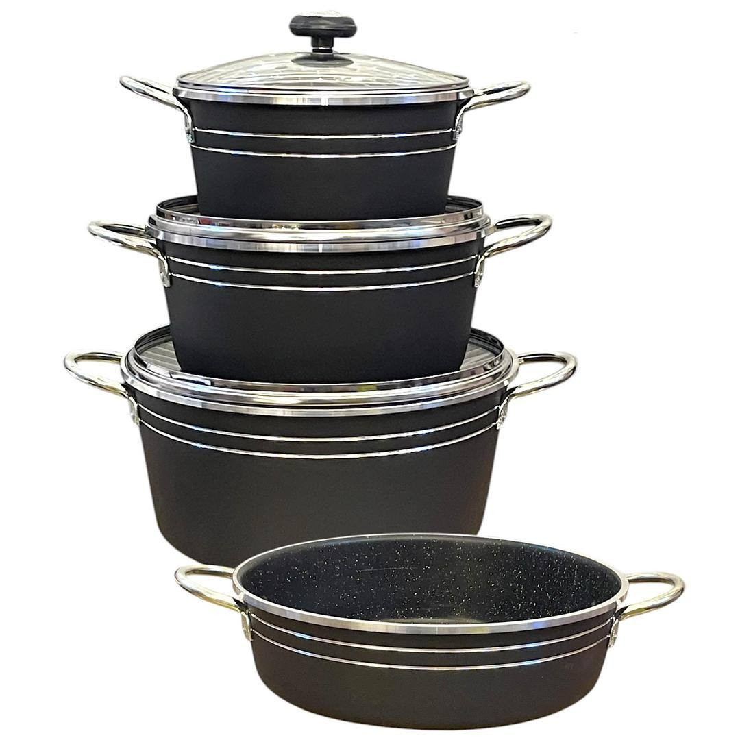 سرویس 7 پارچه گلدونی دسته فلزی سورنا