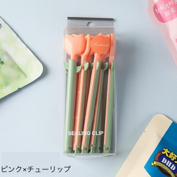 گیره بسته بندی کیسه طرح گل