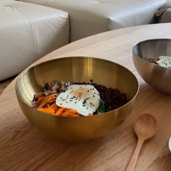 کاسه سالاد سزار طلایی سایز 15 L97