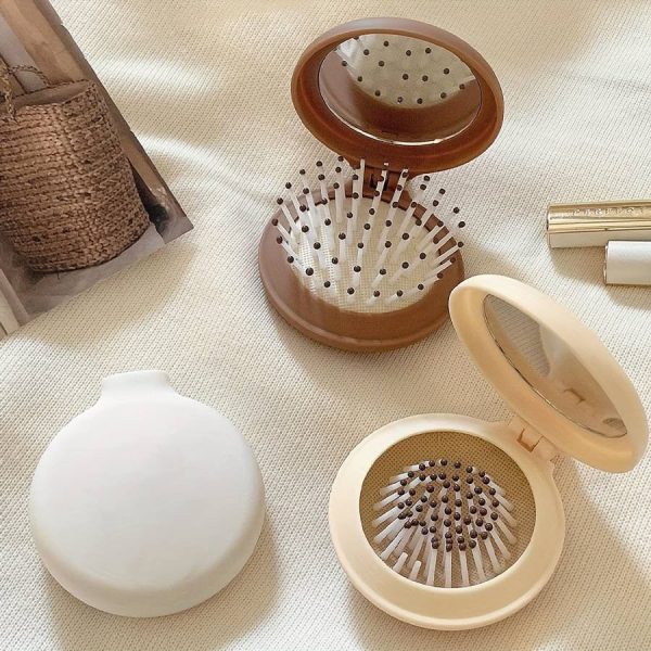 آينه آرايشی فانتزی برس دار Y14