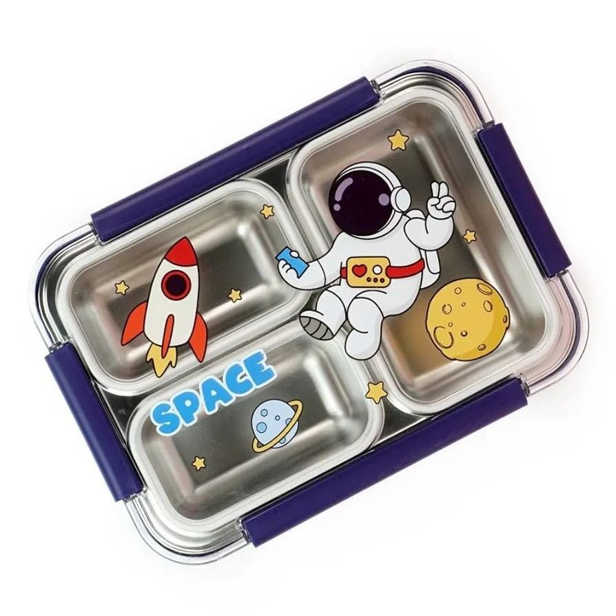 e0be804d4fe79f87a9f57532cb121eb9 لانچ باکس داخل استيل 3 خانه Y69 - Image 1