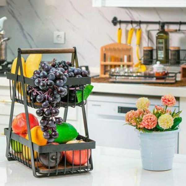 سبد میوه دو طبقه سالوت