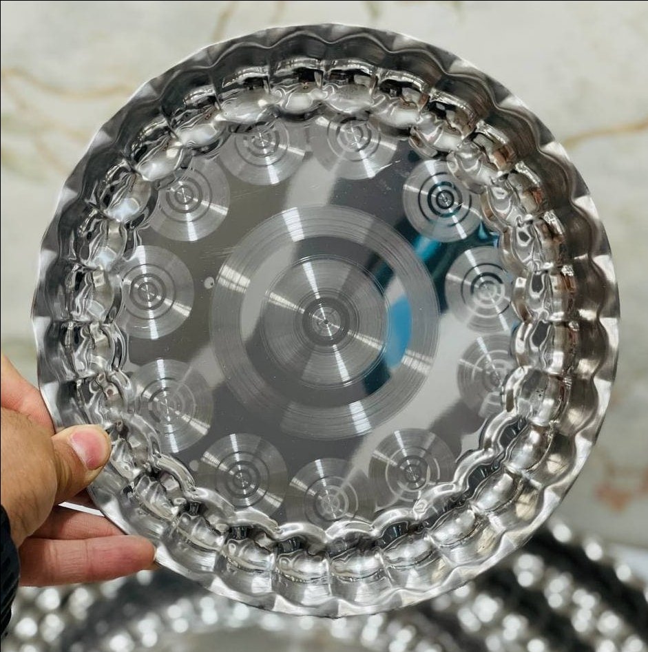 سینی استیل لب دالبری 24سانت