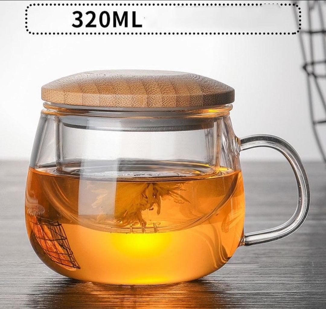 46a40bcf48d237c4ddd926638da37baf لیوان پیرکس درب بامبو - Image 1